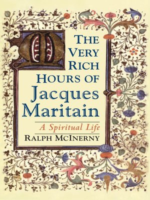 cover image of The Very Rich Hours of Jacques Maritain